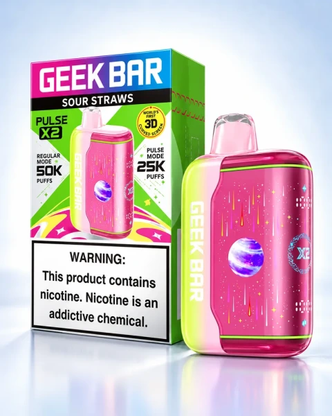 Geek Bar Pulse X2 50K series package and device
